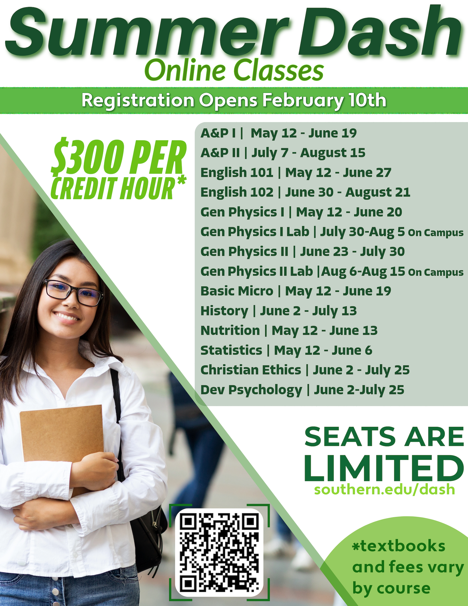 Summer Dash schedule for 2025