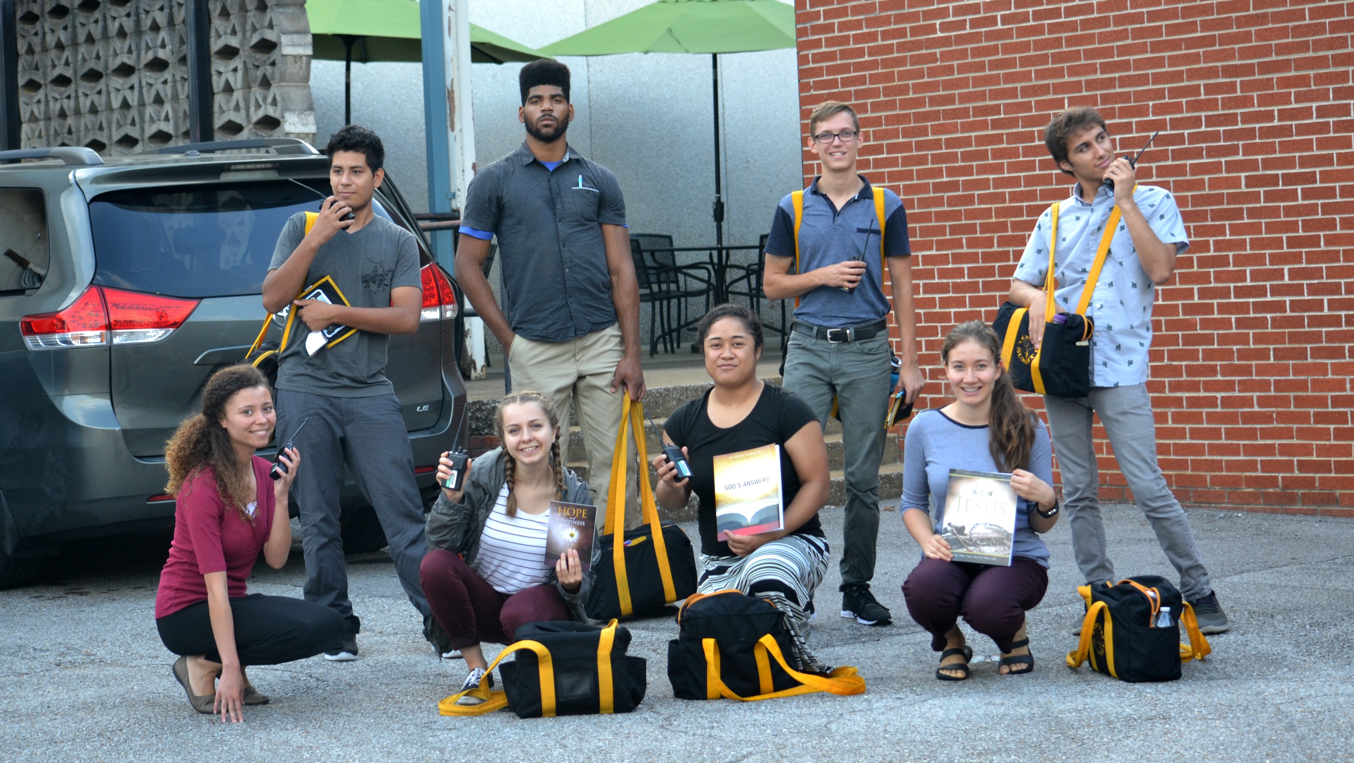 a group photo with everyone posing
