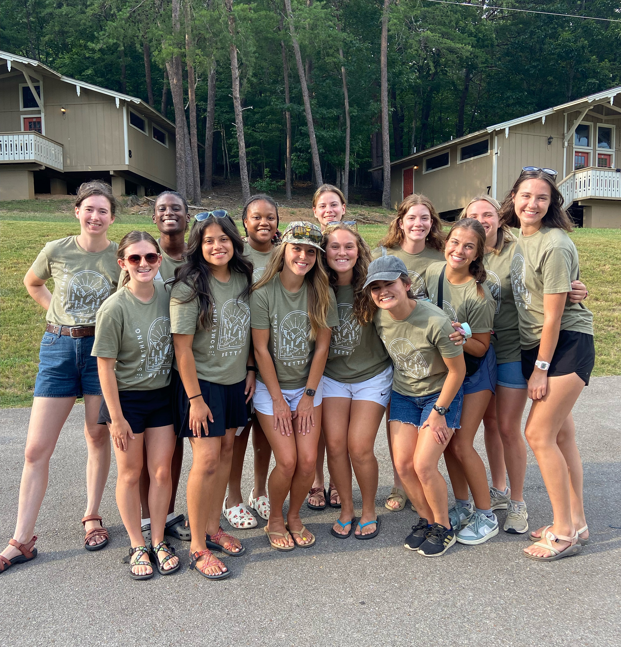 a group of summer camp workers